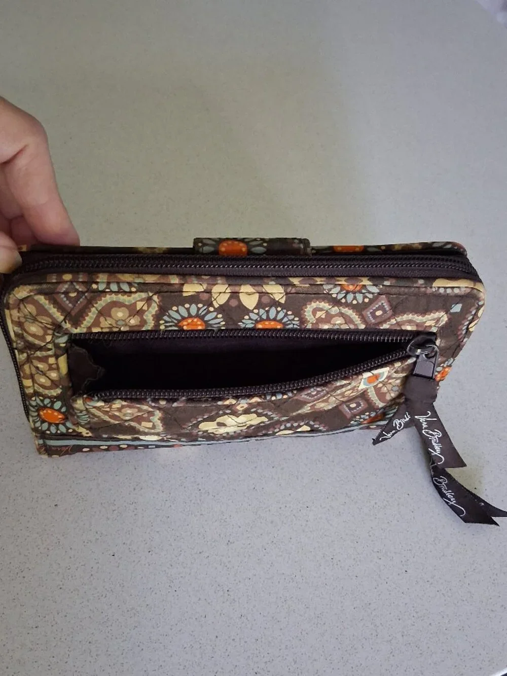 Vera Bradley Turn-lock & Zip-Around Wallet in Canyon 
